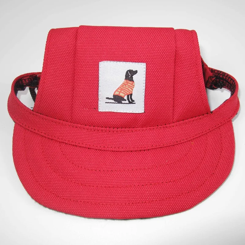 Dog Hat With Ear Hole Canvas Baseball Cap Dog Accessories For Small Dogs Outdoor Hiking Dog Hats Pet Supplies Gorro Perro