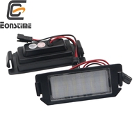 Eonstime 2x 18SMD LED License plate light For Hyundai I10 I20 tiburon coupe Veloster FS XG30 Terracan HP Kia Rio Picanto TA Soul