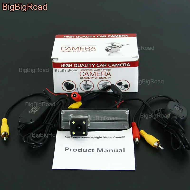 BigBigRoad For Mitsubishi Pajero Sport Grandis Challenger Wireless Camera Car Rear View Reverse Camera HD CCD Parking Camera