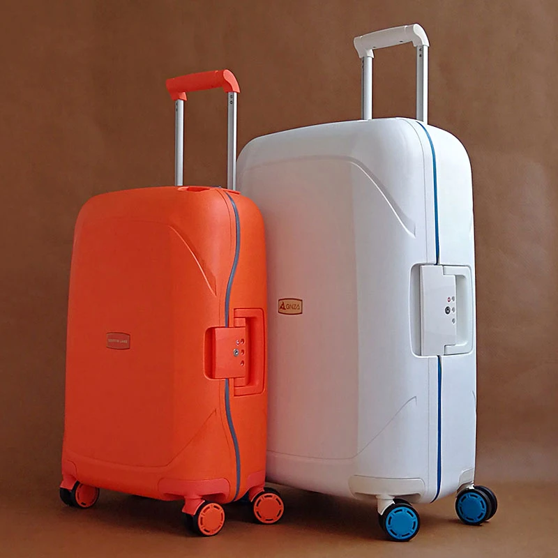 Luxury 100% PP rolling luggage hardside fashion suitcase spinner travel suitcase bag consignment box 20\