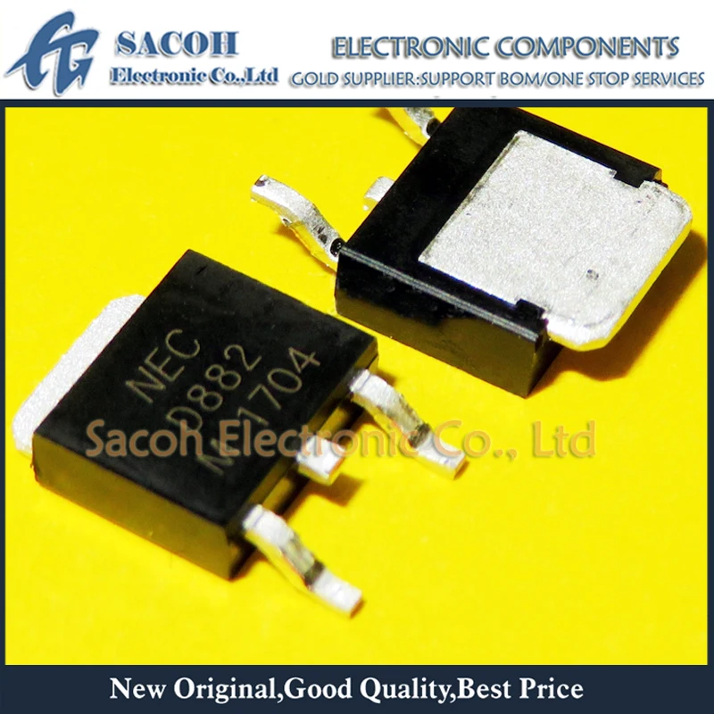 

New Original 50Pcs/Lot 2SD882 D882 2SD882M D882M TO-252 NPN Silicon Power Transistor