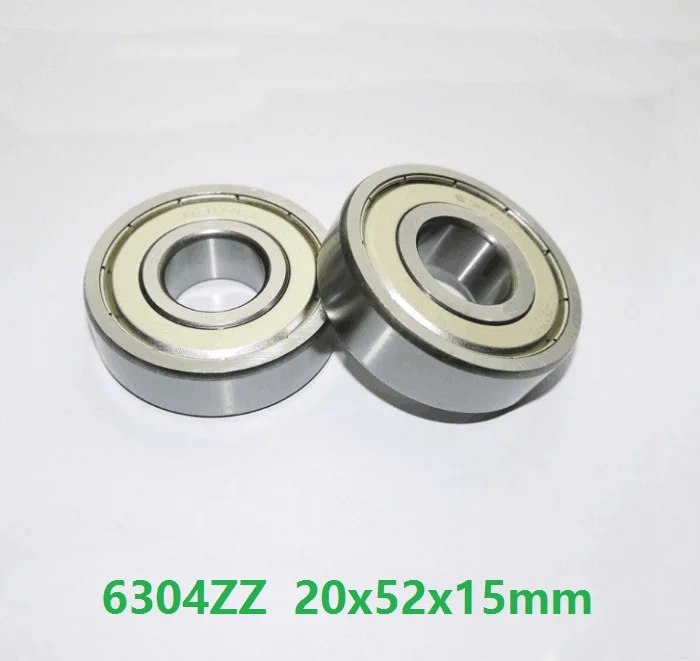 

50pcs/lot 6304ZZ 6304-2Z 6304 ZZ Z 20*52*15mm Deep Groove Ball Bearings 20x52x15mm 6304Z