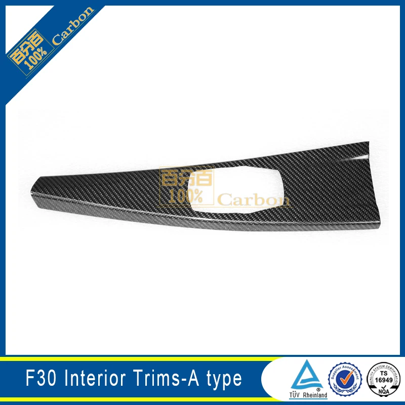 For 3 Series F30 Carbon Fiber Interior Trims Mouldings Cover 9pcs Put on Model