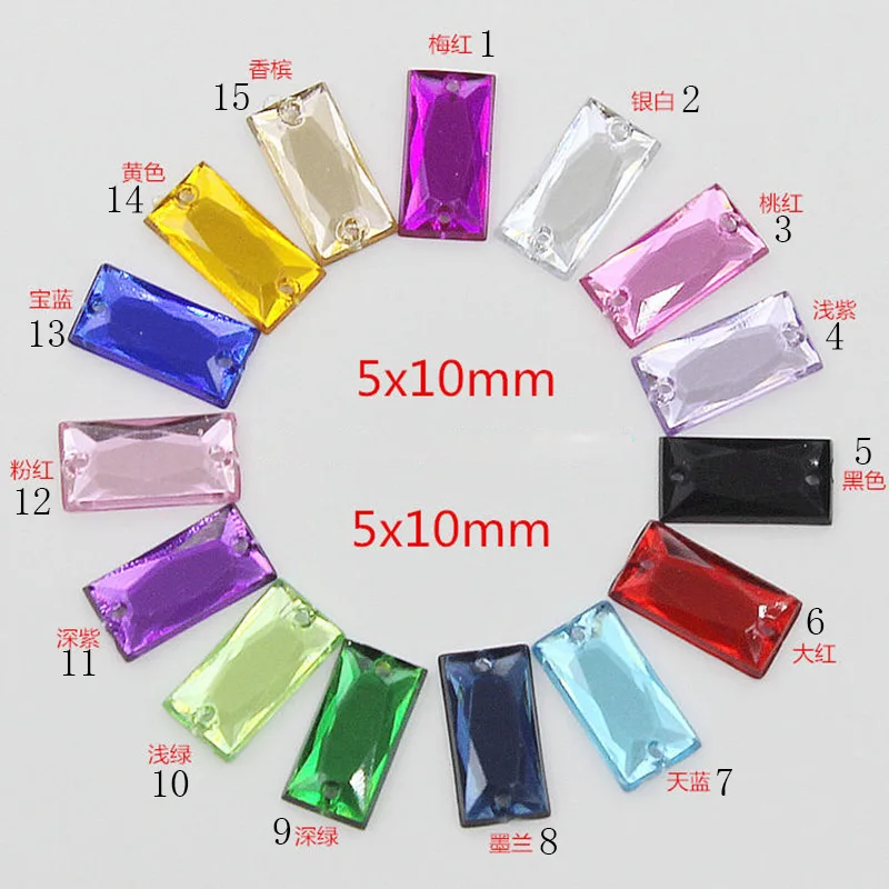 

500 шт. 5X10 мм разноцветные акриловые пришивные бусины со стразами, пришивные хрустальные камни с конским глазом для аксессуаров для одежды