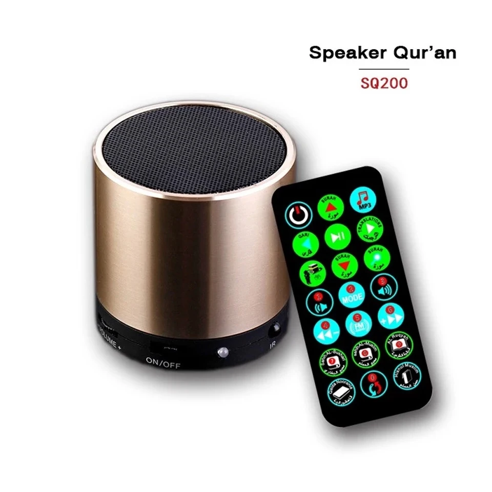 Bluetooth Speaker Quran Koran Reciter Muslim Speakers Support 8GB FM MP3 TF Card Radio Remote Control 15Translation Languages