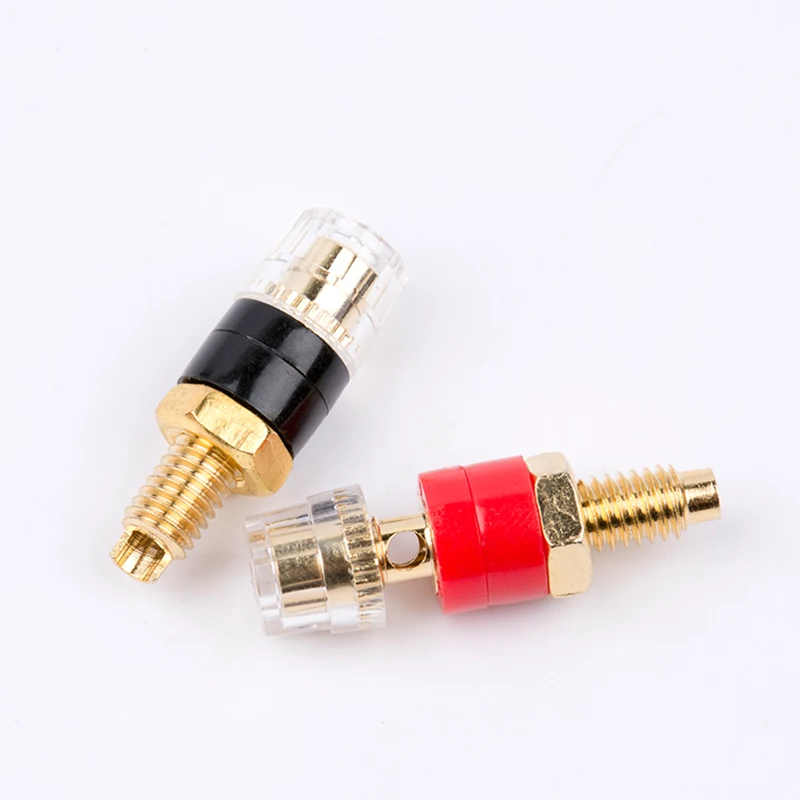 HIFI маленький кристаллический штырь с медным покрытием динамик клемма разъем аудио усилитель посты 6 мм разъем типа банан