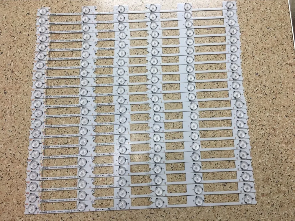 40 Pieces/lot original new LED backlight bar strip for KONKA KDL48JT618A KDL48JT618U 35018539 35018540 6 LEDS(6V) 442mm