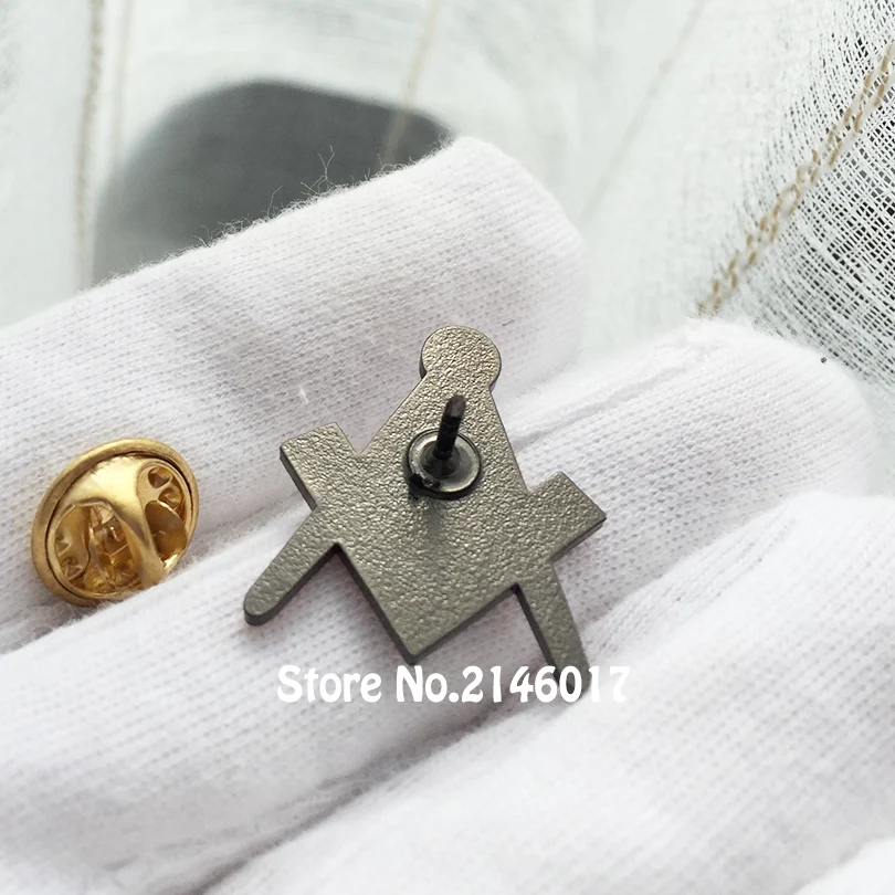 Masons Brooch Souvenir Gift Metal Craft Custom Pins Freemasonry Square & Compasses G Masonic Freemason Lapel Pin Badge