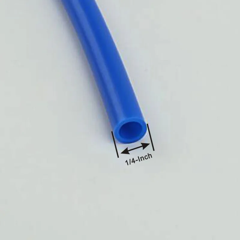 Tube PE de 1/4 pouces, tuyau de 10 mètres (30 pieds) de long pour système de filtre à eau RO/machine à glaçons/distributeur d'eau-bleu