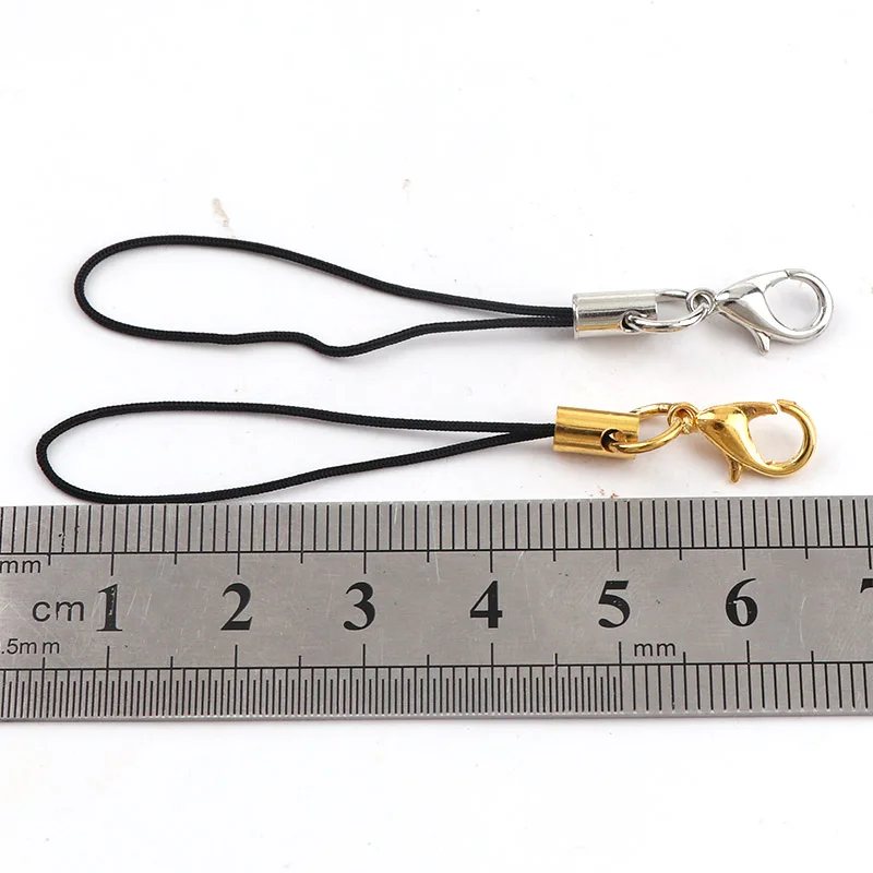 20-50 개 8x65mm 휴대폰 끈 스트랩 코드 스트랩 코드, 랍스터 걸쇠 결과 키 체인 코드 더블 컬러