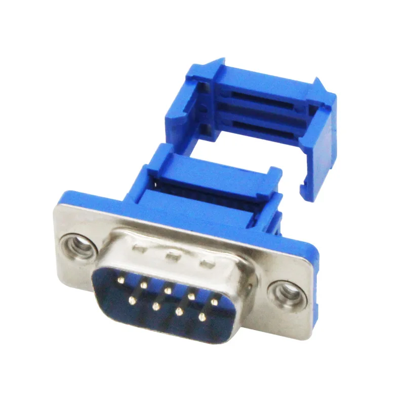 10pcs DB9 crimp type connector male female plug serial port connectors D-SUB RS232 adapter