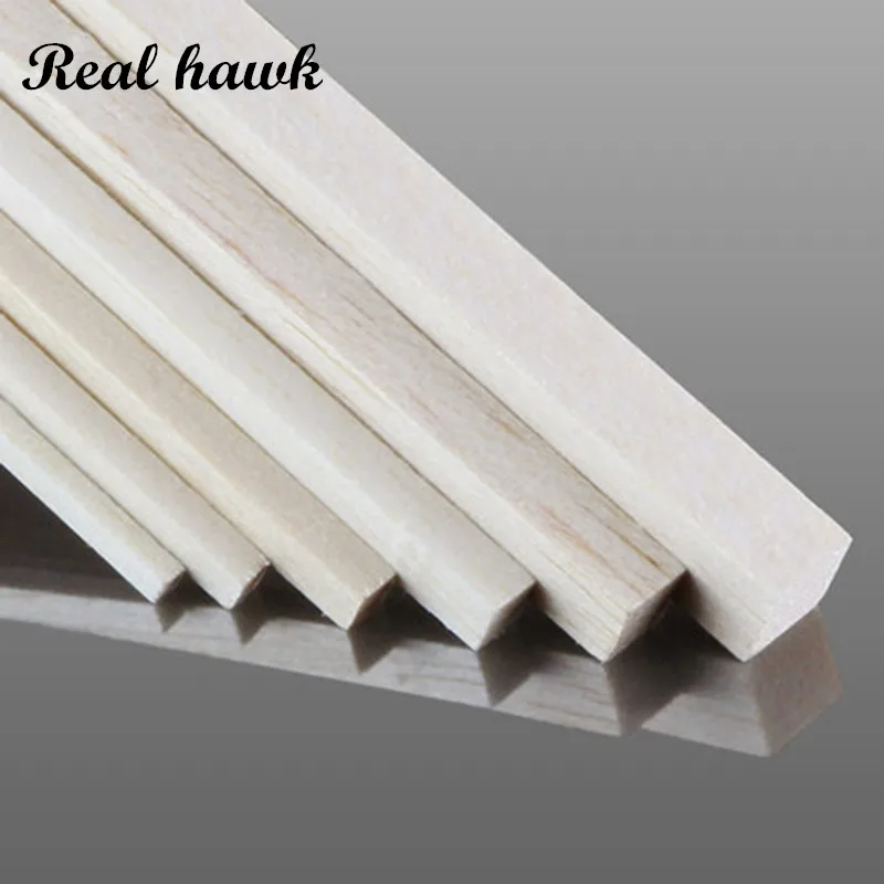 600mm long 2x2/3x3/4x4/5x5/6x6/7x7/8x8mm Square long wooden bar AAA+ Balsa Wood Sticks Strips for airplane/boat model DIY