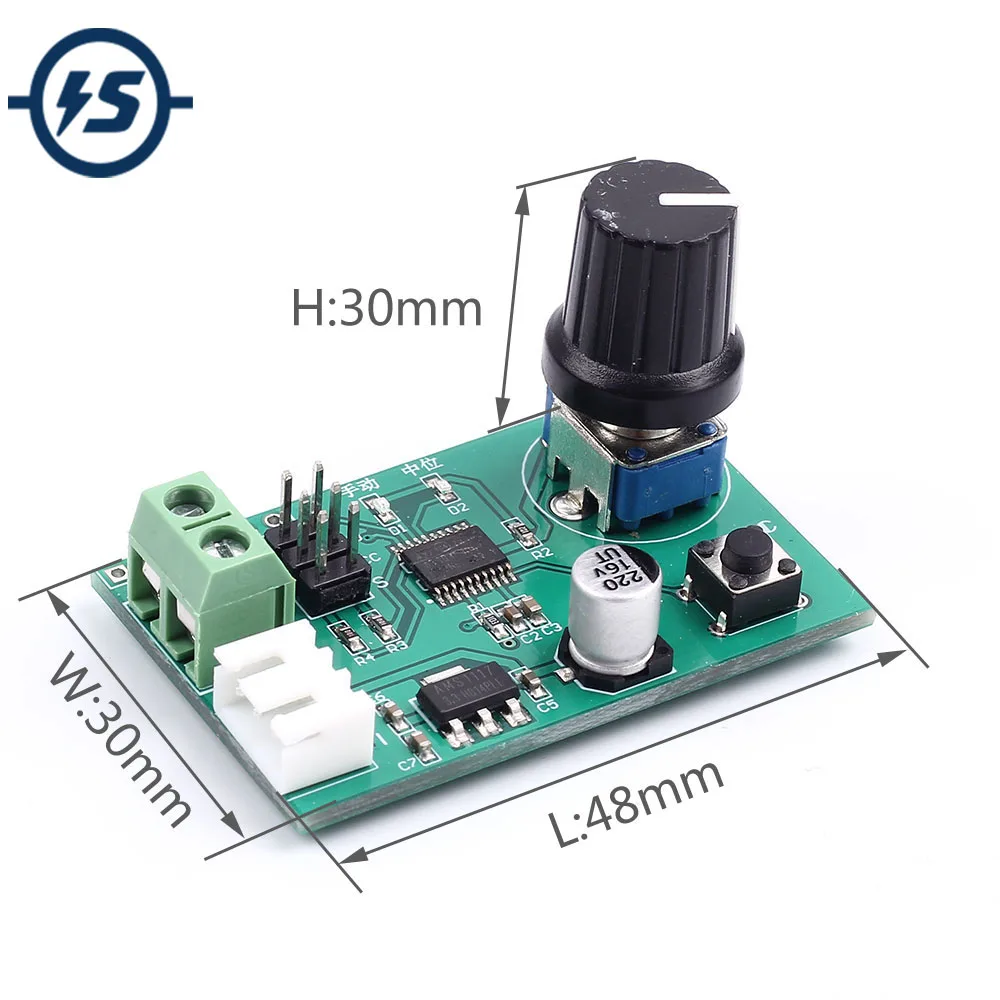 Dual Servo Motor Drive Module Controller Debugger for Robot Servo Control Board DC 5V-9V