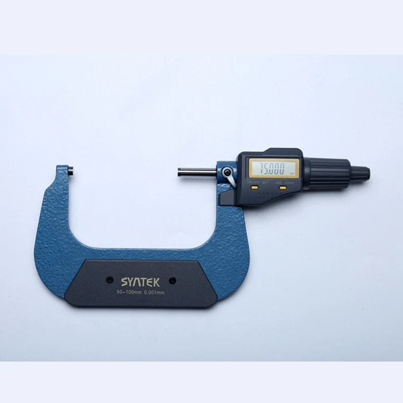 Electronic Micrometer 0.001mm Outside Digital Micrometers Caliper Gauge Meter Inch/mm Thickness Measuring Tools 50mm-75mm-100mm