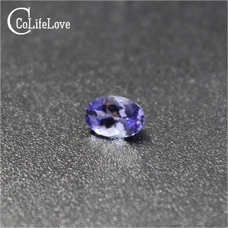 0.7 ct natural tanzanite loose gemstone for ring or pendant 5mm*7mm VS grade oval cut tanzanite loose stone