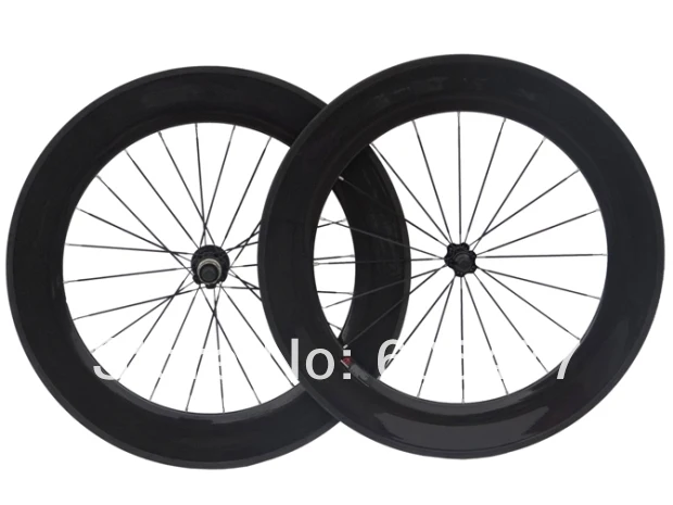 

Clincher Wheelset 88mm - Full Carbon 3k glossy Clincher Rim Road Bike 700C Wheel set 8/9/10/11's