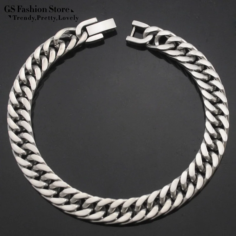 Dolaime 2025 New Cool Men Bracelet Jewelry Link Chain Stainless Steel Bracelet Women Fashion Party Christmas Gift GB710