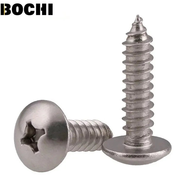 10 PZ 316 in acciaio inox M5 M6 In Acciaio Inox A2 Phillips Truss Testa (croce Incasso Testa a Fungo) Viti Autofilettanti