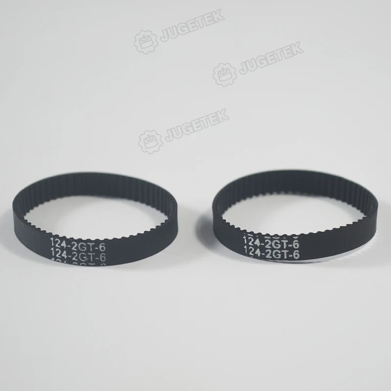 Free shipping  10pcs/lot  124mm length  62 teeth  6mm width  Closed-loop GT2 Timing Belt  124-2GT-6