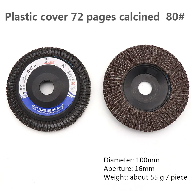10pcs Hole 16mm Grinding Flap Disc Wheels Sanding Discs 60 to 240 Grit For Angle Grinder Metal Plastic Wood Abrasive Tools