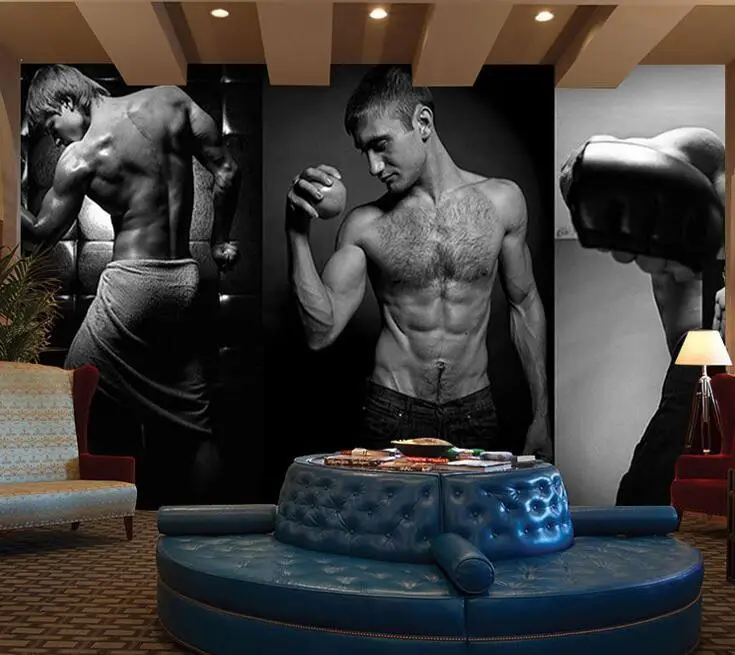 

3D Mural wallpaper People Sports Gym Shop Landscape Photo Wallpapers for Bedroom Papel De Parede Paper Art Decor