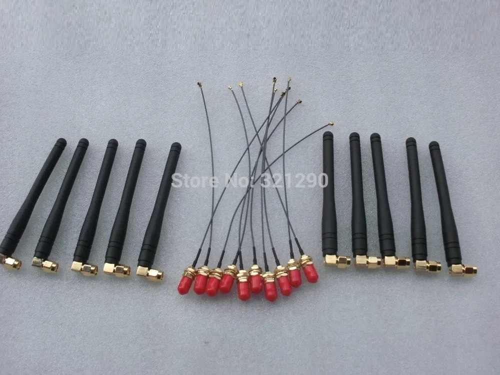 Spare Parts Accessories for SIM300 SIM900A sim900 sim900D sim908 GSM 900-1800HZ antenna SMA to Ufl./Ipx cable