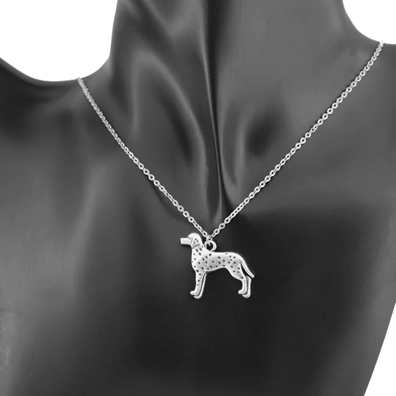 New Vintage Dalmatian Necklace Boho Dog Anime Long Chain Charms Necklaces For Women Men Collares Mujer Girls Gifts Choker 2018