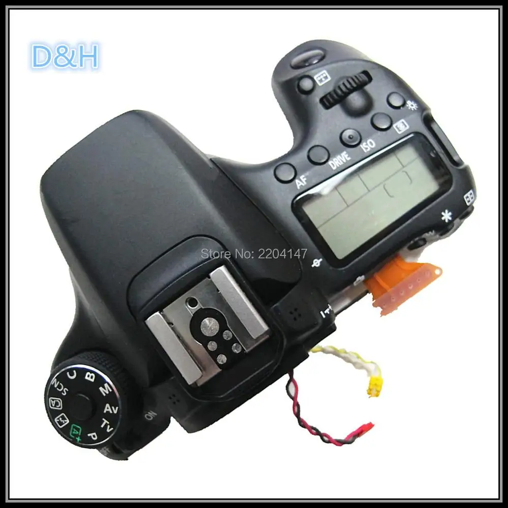 Original Repair Parts For Canon EOS 70D Top Cover Assy With LCD Display Mode Dial Power Switch Button Shutter Button Cable