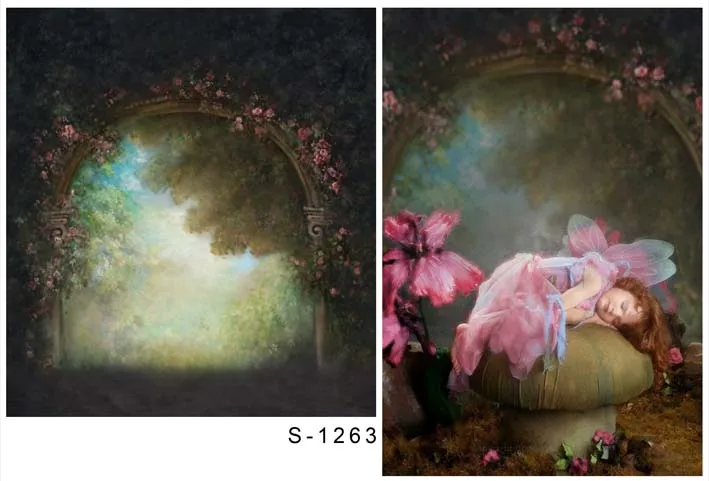 Paradise garden angel photo background photography wonderland Photography backdrop for photo studio  props backgrounds S-1263