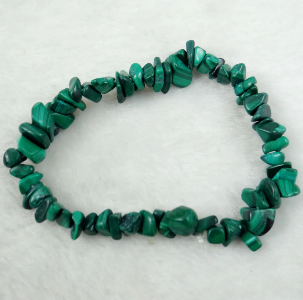 Natural Stone malachite  lapis  tiger eye Bracelets Charm 7 Chakra Reiki Healing Crystals Chips Single Strand Women Bracelet