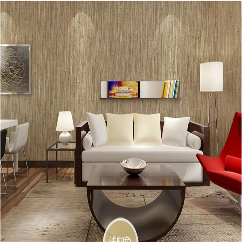 

wellyu Plain color bamboo woven wallcovering living room dining room backdrop seamless Seamless solid color straw wallpaper