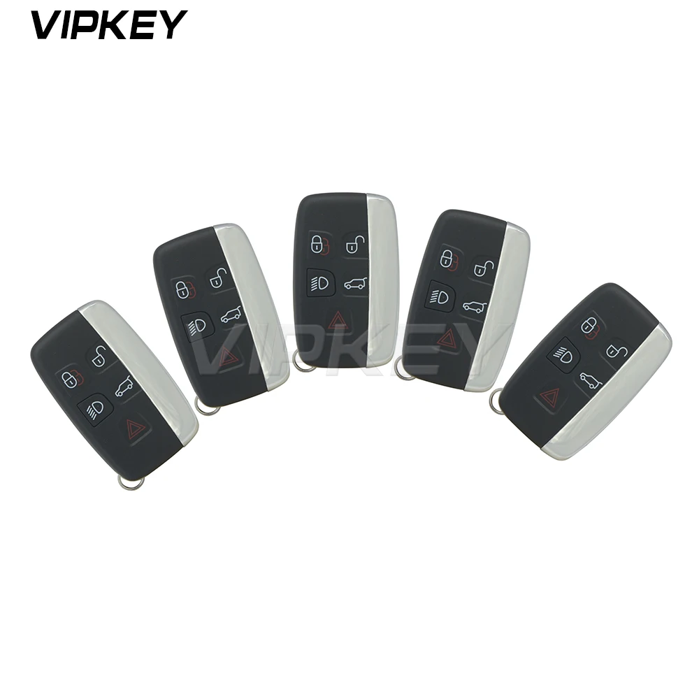 

Remotekey 5pcs 5BUTTON SMART KEY FOB 433Mhz PCF7953 Chip For Land Rover Range Rover Sport Evoque Vogue LR4 2010-2016 KOBJTF10A