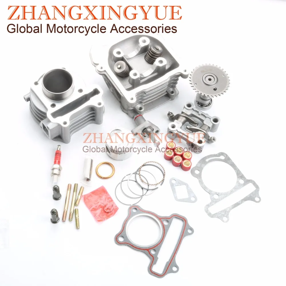 

60cc NON-EGR Big Bore Kit & Cam & Rocker Assembly & A7TC Spark Plug for GY6 50cc 139QMB 44mm