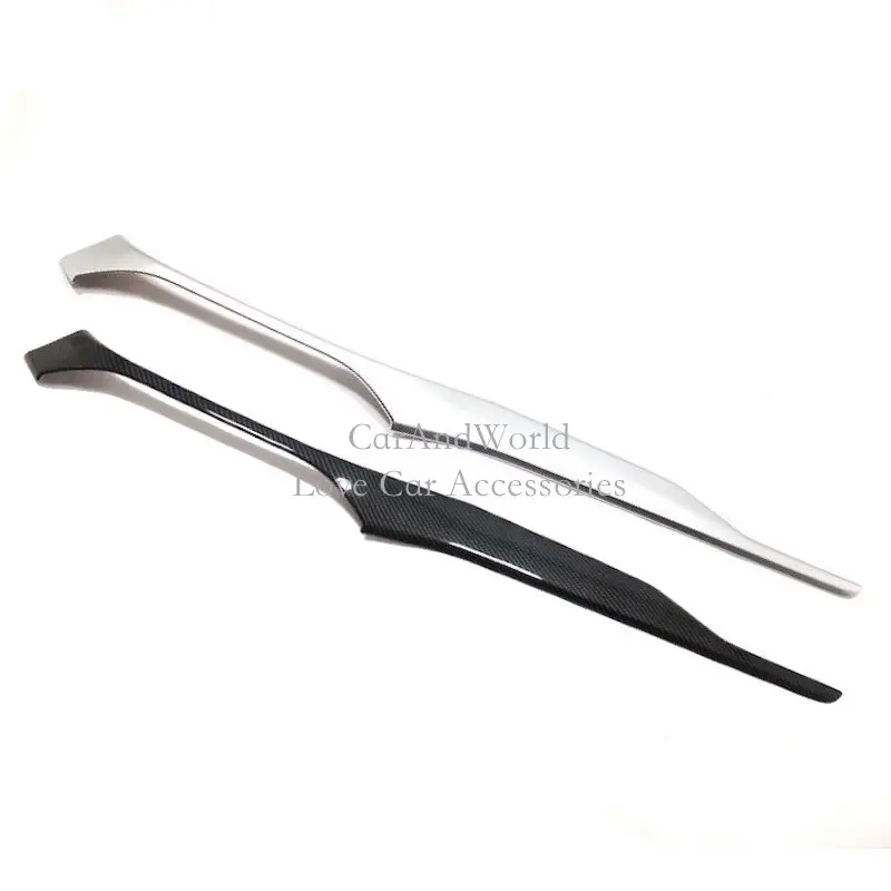 

For Ford Focus 4 2019 LHD Center Console Control Strip Central Dashboard Button Panel Cover Trim Chrome Car Interior Accessories