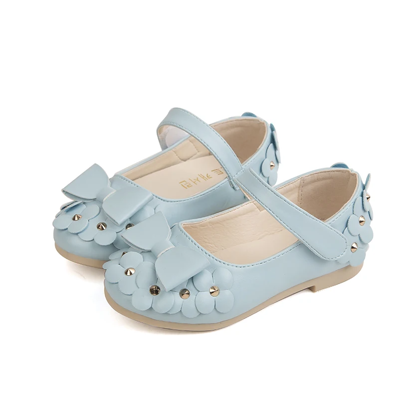 

Rose pink light blue Little Baby Girls shoes princess Shoes Girls flowers bows Rhinestone Kids shoes 1T 2T 3T 4T 5T 6T 7T-14T