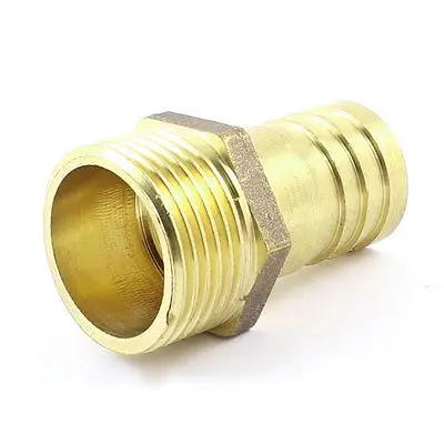 

1pc Brass Straight Quick Joint Connector 19mm/25mm Hose Barb Male Thread Diameter 3/8PT 1/2PT 3/4PT 1PT