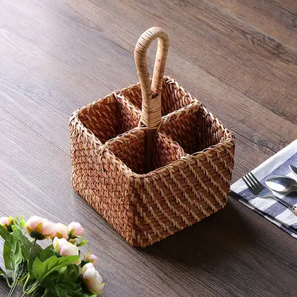 European Pastoral Home Desktop Remote Control Storage Basket Living Room Bedroom Cosmetics Decorative Storage Basket