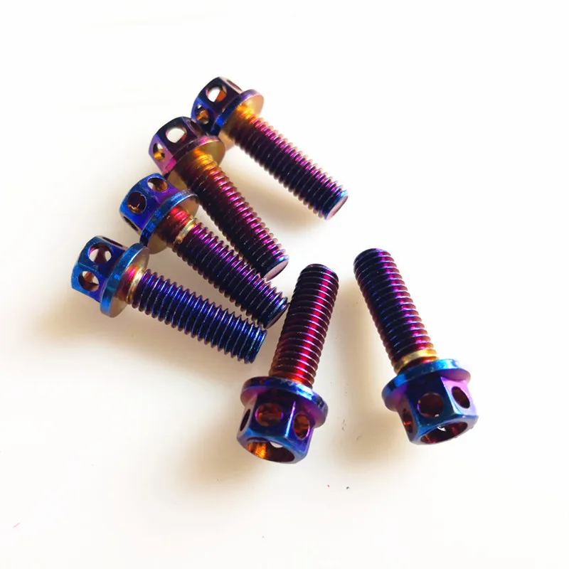 Tornillos de acero inoxidable 304 para motocicleta, accesorios M6 x 10/13/1520/30/45mm, 6 unids/lote