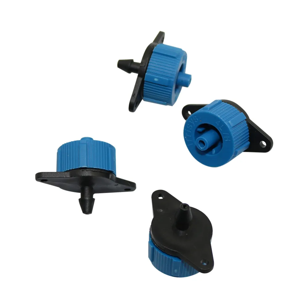 Compensação de pressão gotejamento Irrigação Emitter, Turbo Estilo Dripper, Agricultura Irrigação, Rega Jardim, 4L, 8L, H, 10 pcs