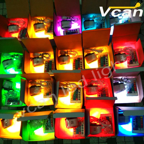 6PCS DHL Free Shipping Waterproof Cordless Rechargeable Lithium Battery led Lighting Kit