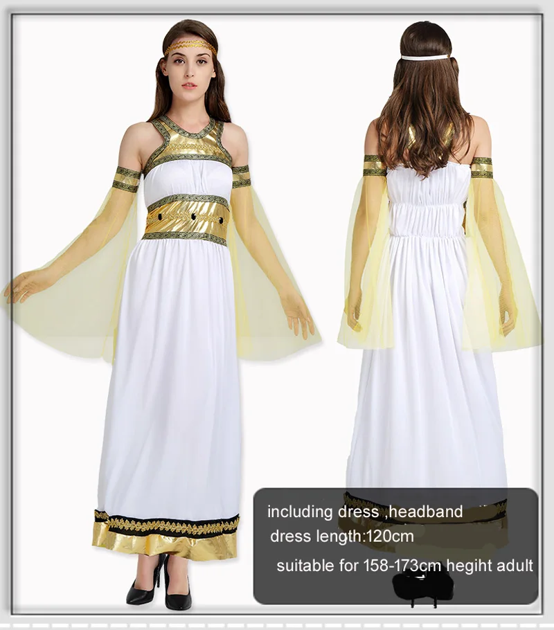 Cosplay Ladies Fancy Dress Egypt Roman Cleopatra Women Egyptian Empress Costume Greece Goddess princess Queen costume clothes