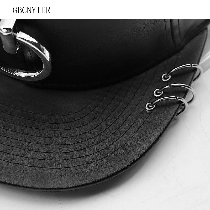 GBCNYIER Cool Male Sports Hat Cool Men Fashion Hat Skateboard Women Sun Hat Young Hip Hop Visor Big Metal Ring