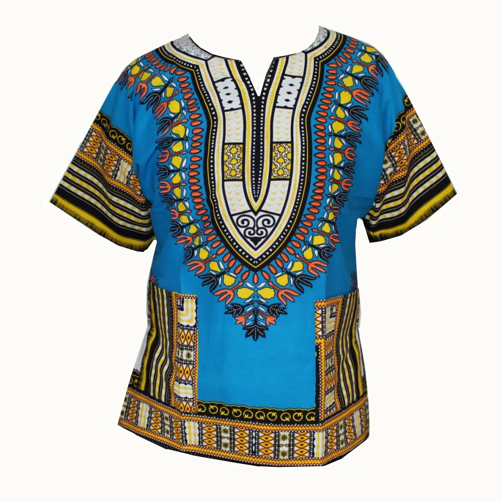 Vestido Dashiki de talla grande para hombre y mujer, diseño Floral africano, estampado tradicional africano, 2016 XXXL