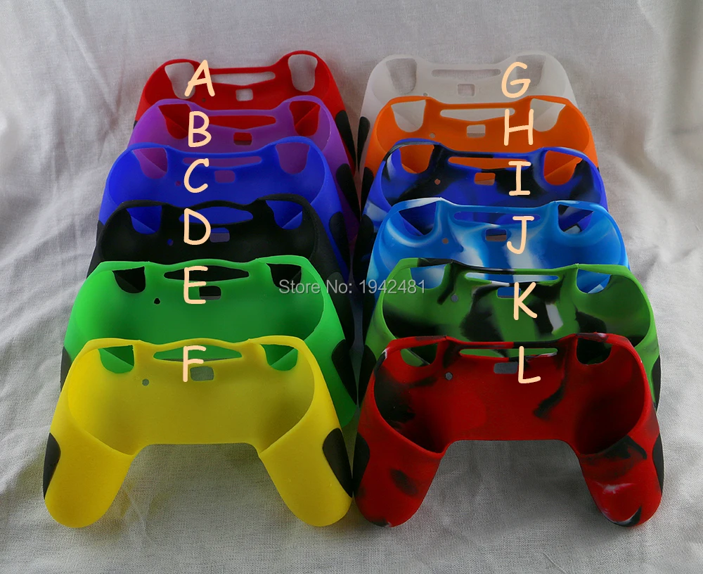 1PC High Quality Soft Silicone Rubber Case Thicker Skin Protective Cover For PS4 Controller