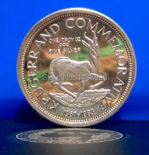 SILVER Bullion Coin cheap KRUGERRAND COMMEMORATIVE coins OEM custom made 3D silver coins