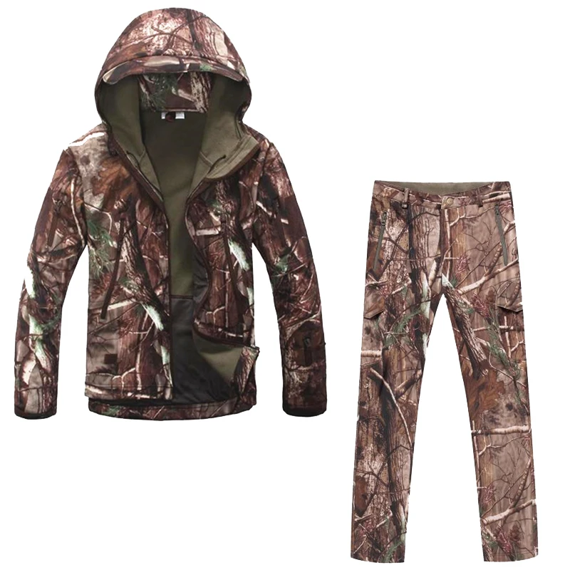 Uniforme táctico térmico de lana para senderismo exterior hombre - imagen 3