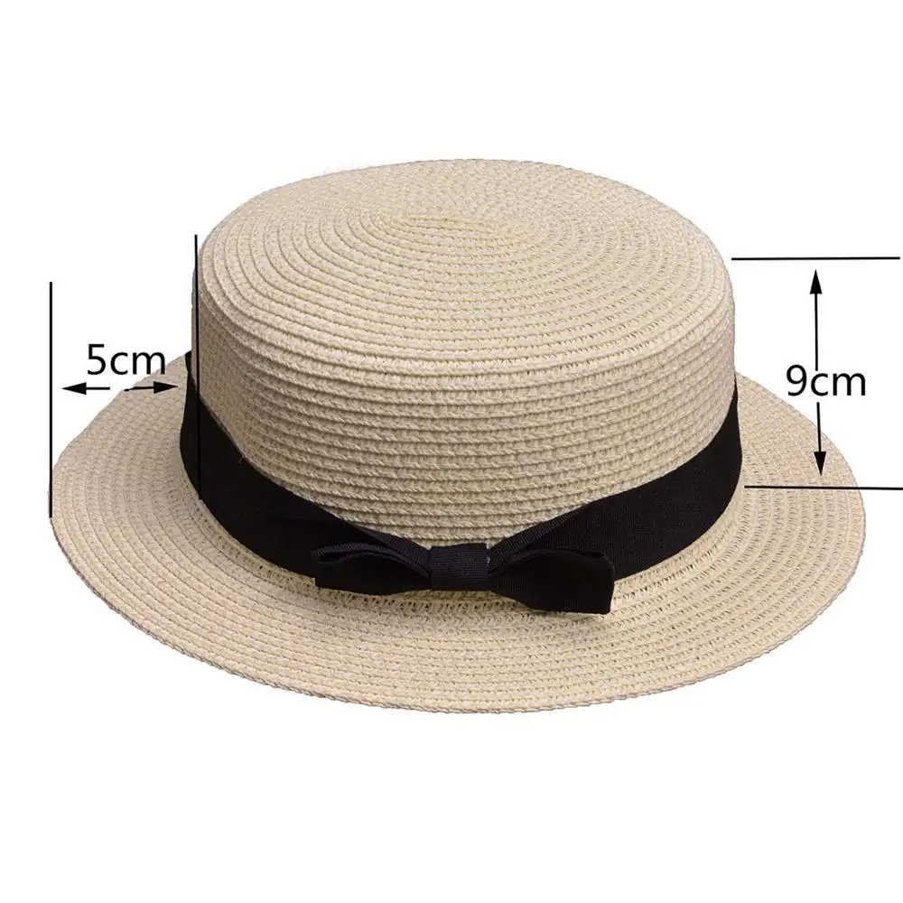 Sun Hat Kids Hat Summer Cap Straw Hat Women Summer Mini Brim Floppy Fedora Beach Cap