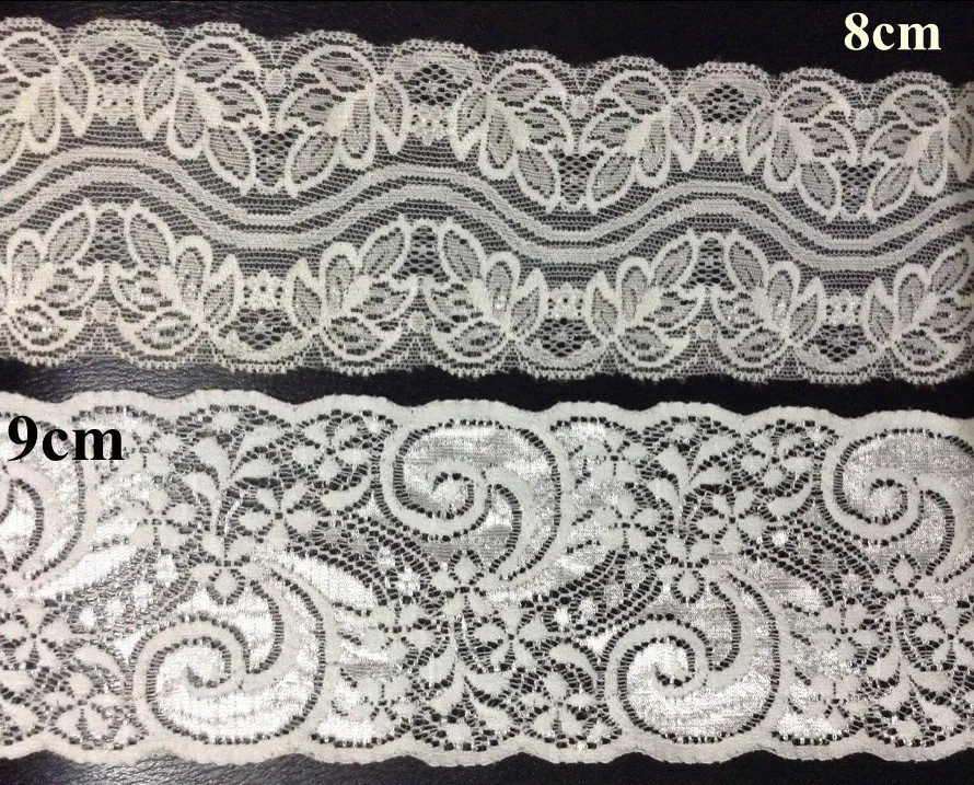 

8cm/9cm exquisite elastic jacquard shining effect lace trim,shining surface lace trim,XERY0624C