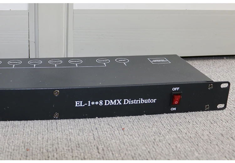 Imagem -04 - Dmx Distribuidor de Sinal Booster Divisor para Luminárias de Palco Opticamente Isolado Way Channel Profissional