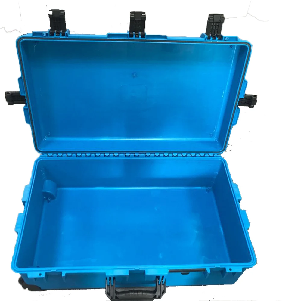 Tricases fábrica de plástico duro grande mala trole ferramenta caso com espuma personalizada m2950